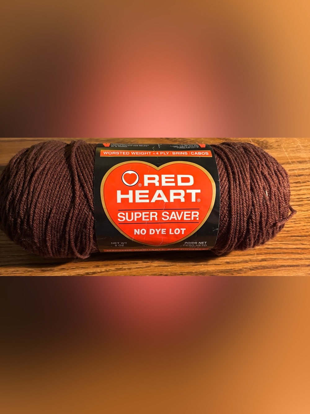 Red Heart Super Saver Yarn - Brown